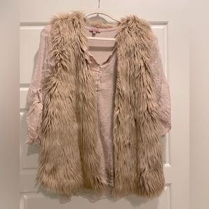 Scandal Italy Silk Blouse & Dylan Vest